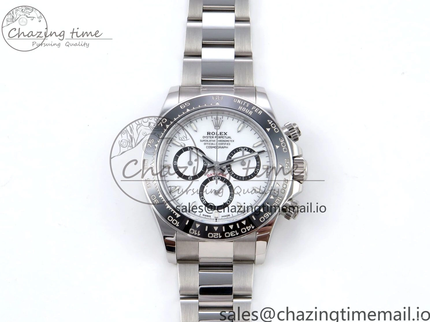 MiroTime 0323 Refined Daytona 126500 VSF 1:1 Best Edition 904L Steel White Dial on SS Braclet DD 1238
